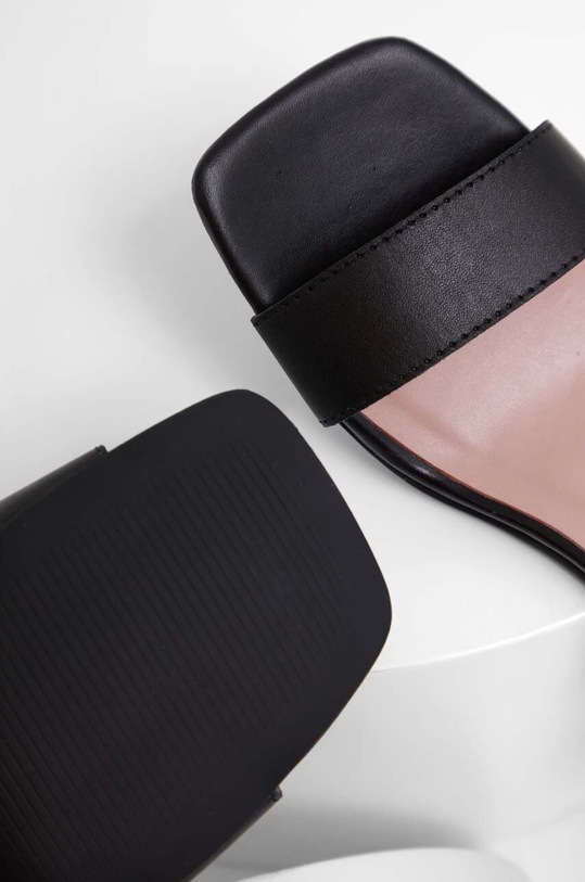 Answear Lab sandały skórzane czarny 62631.DB