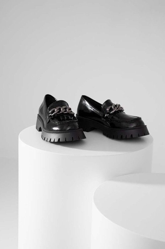 Kožené mokasíny Answear.LAB X limitovaná kolekce SISTERHOOD WA22.OBD058 černá WS23