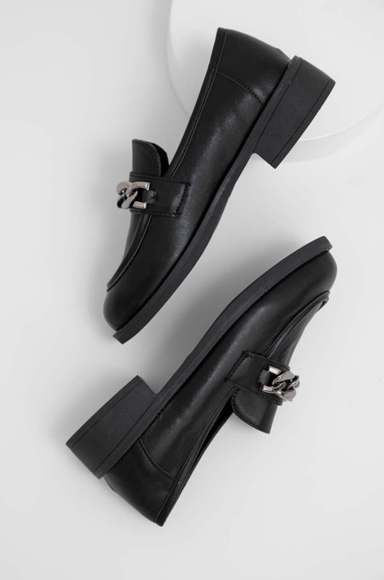 Mokasíny Answear.LAB X limitovaná kolekce SISTERHOOD černá VTS22052.AT