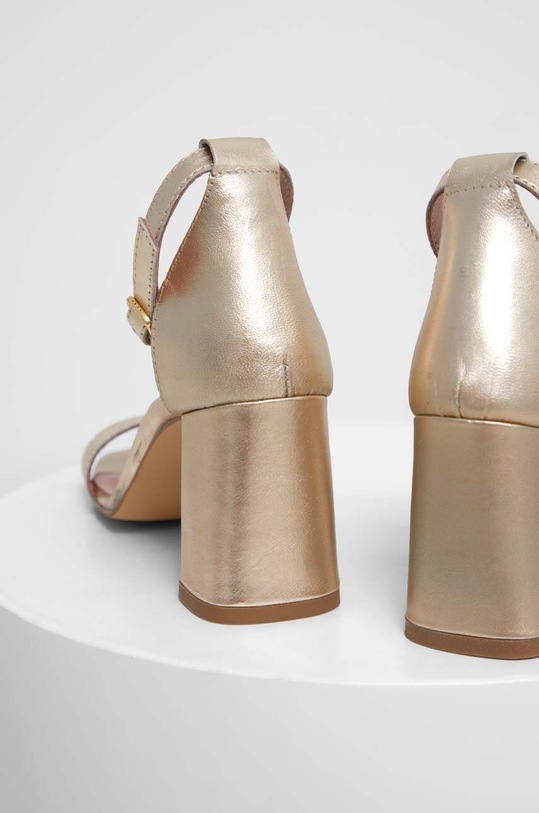 Obuwie Answear Lab sandały skórzane X kolekcja limitowana BE SHERO 62631.2.AT złoty