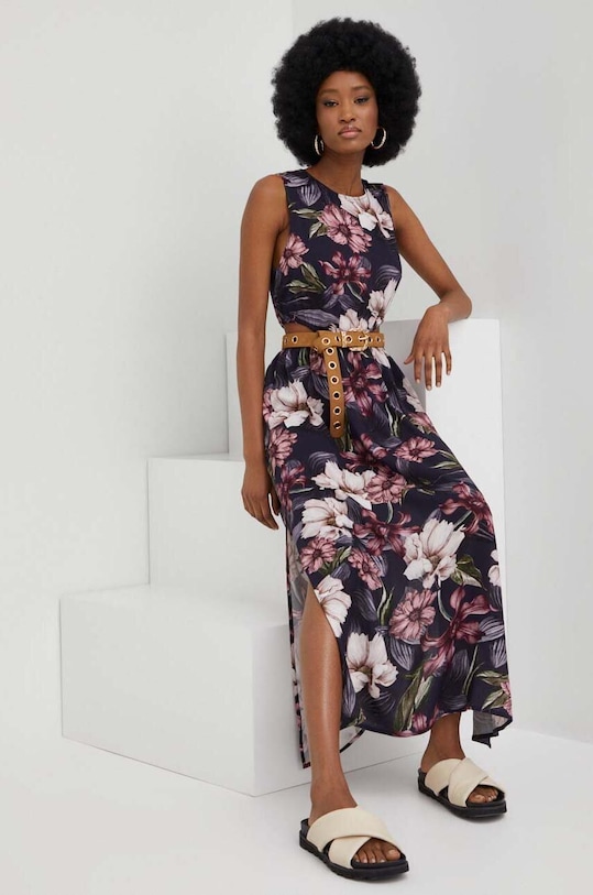 Šaty Answear.LAB midi modrá WS23.SSD208