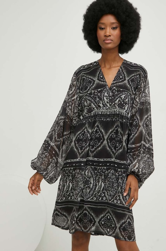 Answear Lab rochie mini negru WS23.SUD117