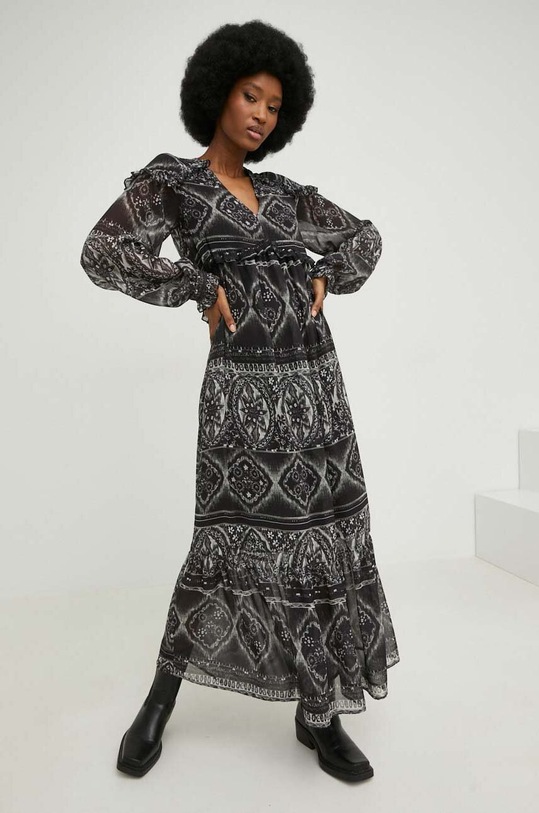 Answear Lab sukienka casual czarny WS23.SUD118