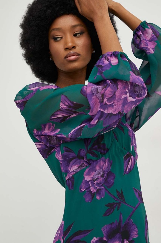 Answear Lab sukienka zielony WS23.SUD200