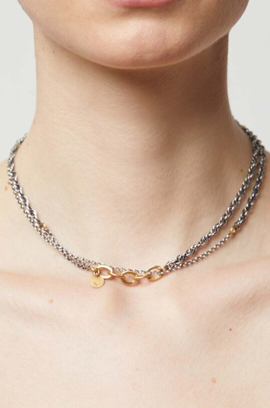 Answear Lab colier de argint realizat manual WS24.AKD001