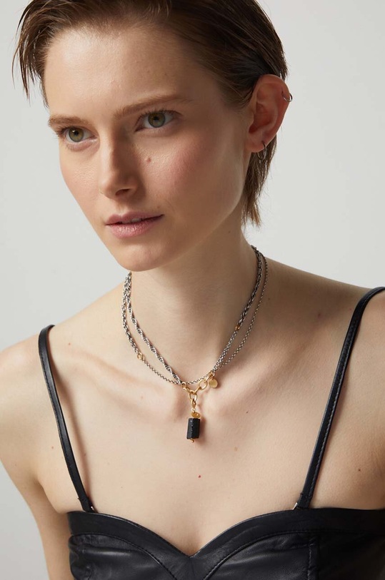 Answear Lab colier de argint realizat manual WS24.AKD001