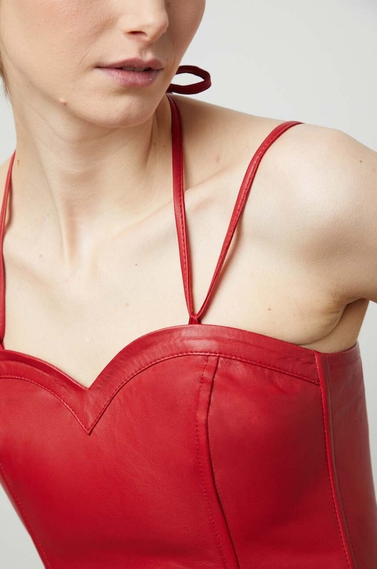 Шкіряний топ Answear.LAB WS24.BDD001