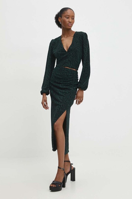 Answear Lab bluzka WS24.BDD006 zielony WS24