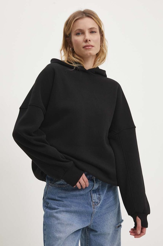 Μπλούζα Answear.LAB EGERIA.3.pdb μαύρο WS24