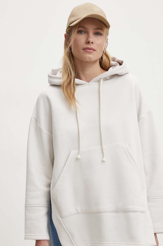 Answear Lab bluza z kapturem beżowy BENETTA.1.pdb