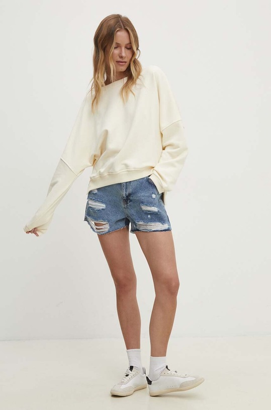 Answear Lab bluza WS24.BLD00O beżowy WS24