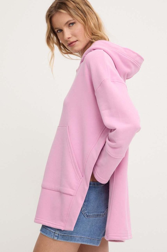 Answear Lab bluza z kapturem różowy WS24.BLD00P