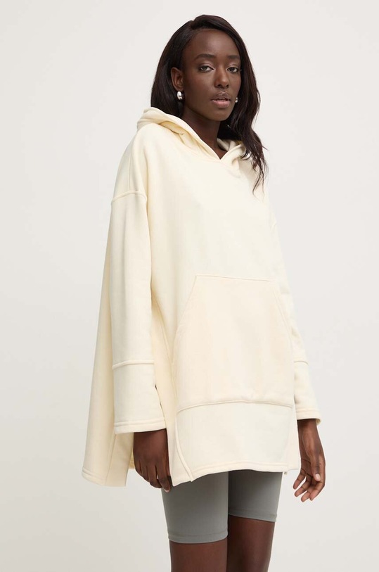 Answear Lab bluza z kapturem beżowy WS24.BLD00P