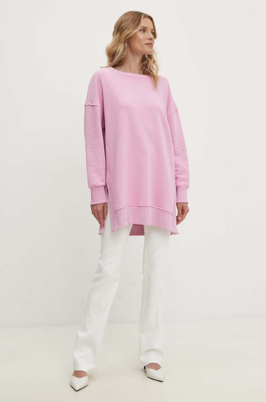 Answear Lab bluza WS24.BLD00R różowy WS24