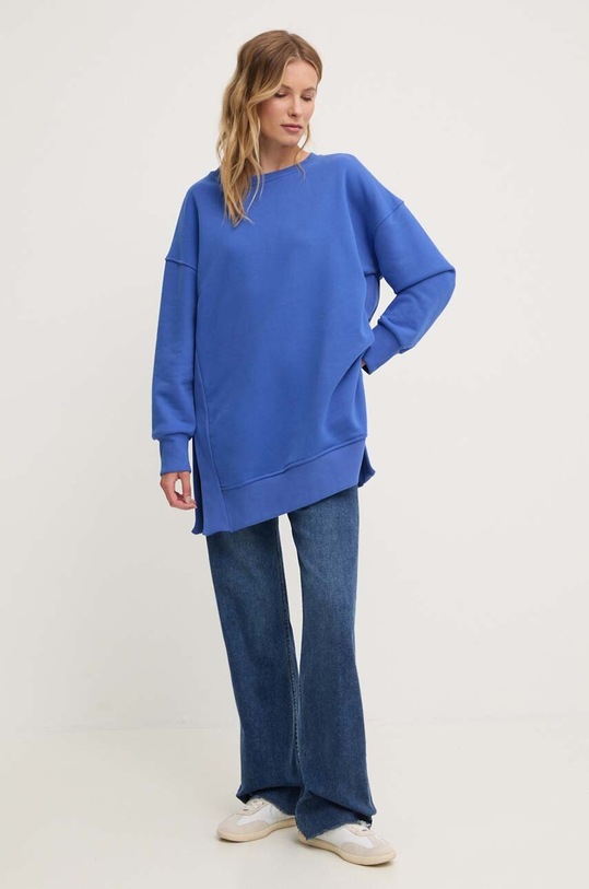 Answear Lab bluza WS24.BLD00R niebieski WS24