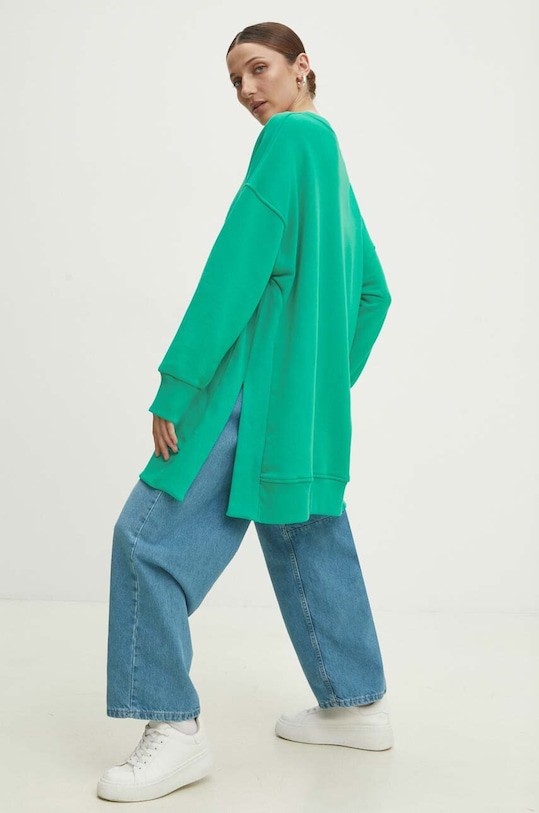 Answear Lab bluza WS24.BLD00R zielony WS24