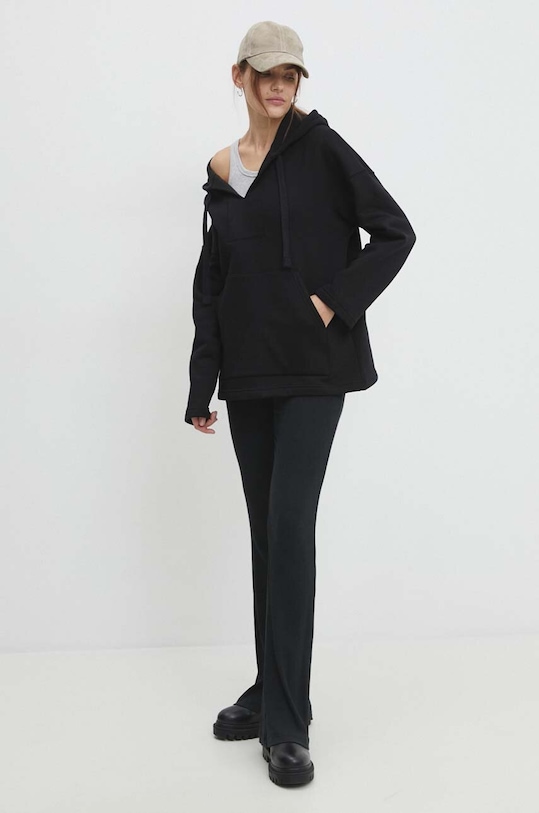 Answear Lab bluza WS24.BLD904 negru WS24