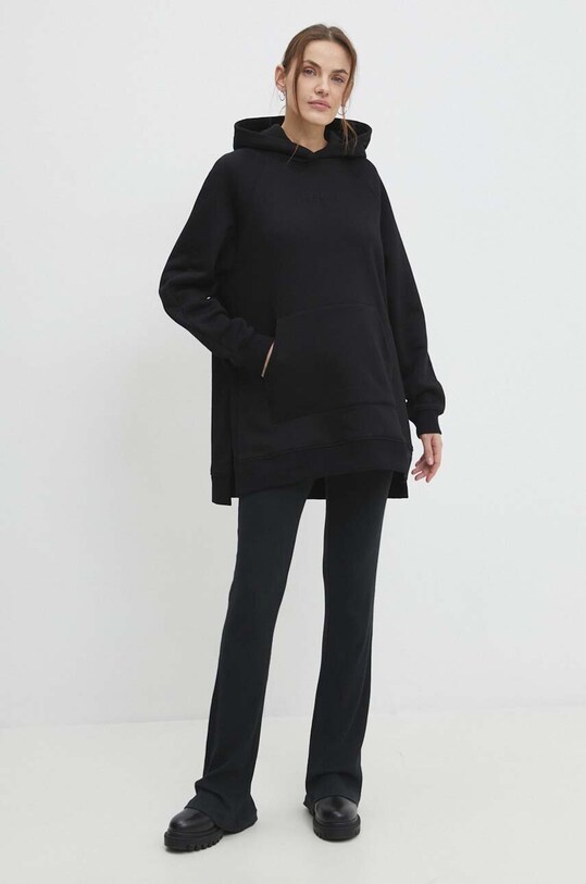 Answear Lab bluza z kapturem czarny WS24.BLD905