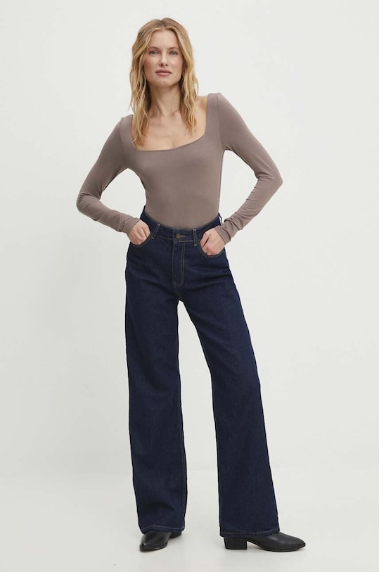 Oblečenie Body Answear.LAB WS24.BUD001 hnedá