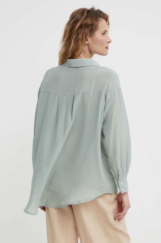 Answear Lab koszula jedwabna zielony WS24.KDD106
