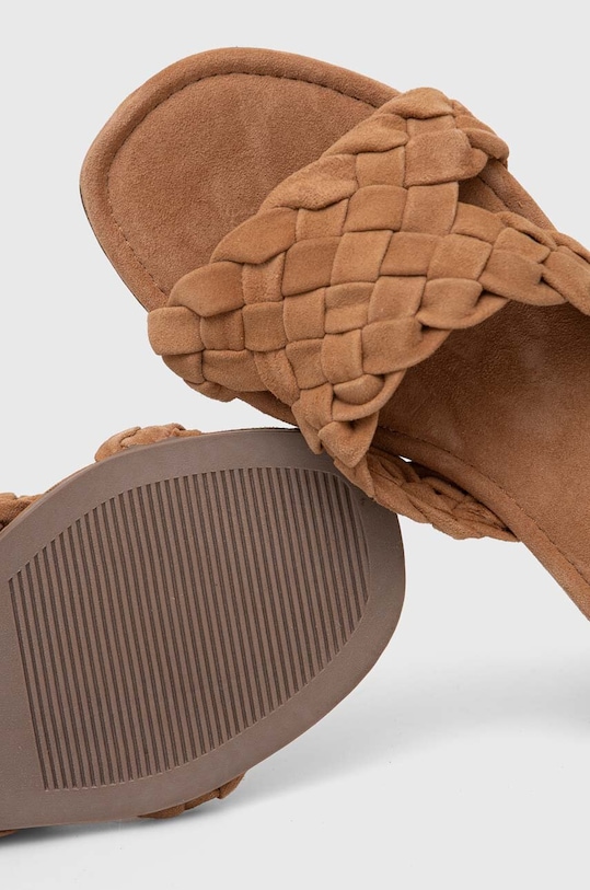 Answear.LAB klapki zamszowe SC4070.indb brązowy