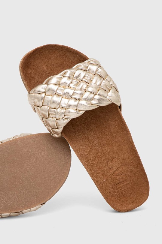 Answear.LAB klapki skórzane złoty SC4135.indb