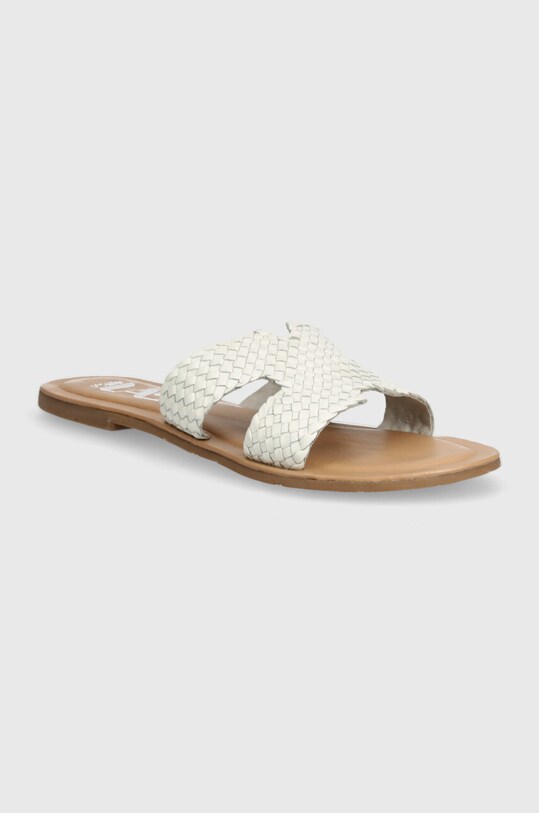 Answear Lab slapi de piele piele alb RSP.10173.indb