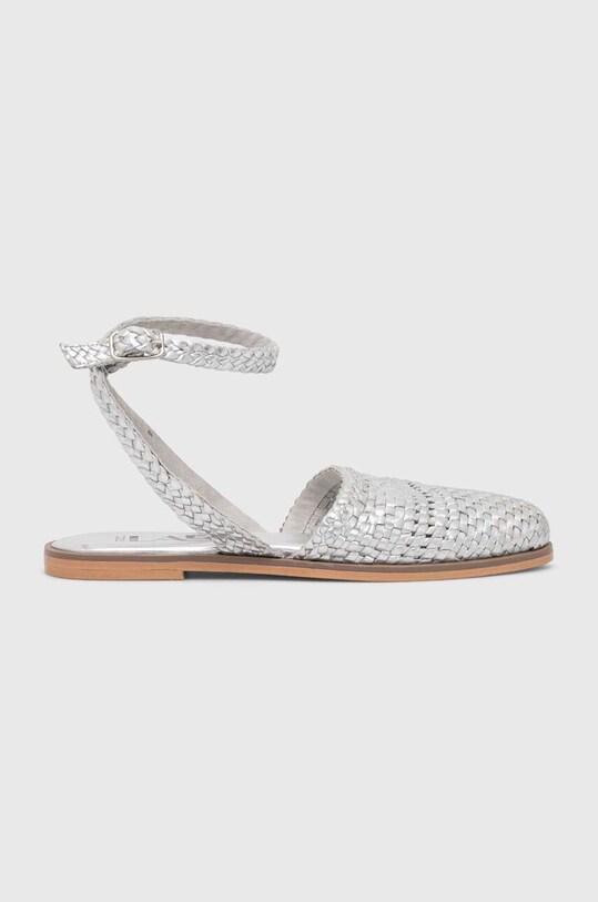 Answear Lab sandale de piele piele argintiu RSP.10242.indb