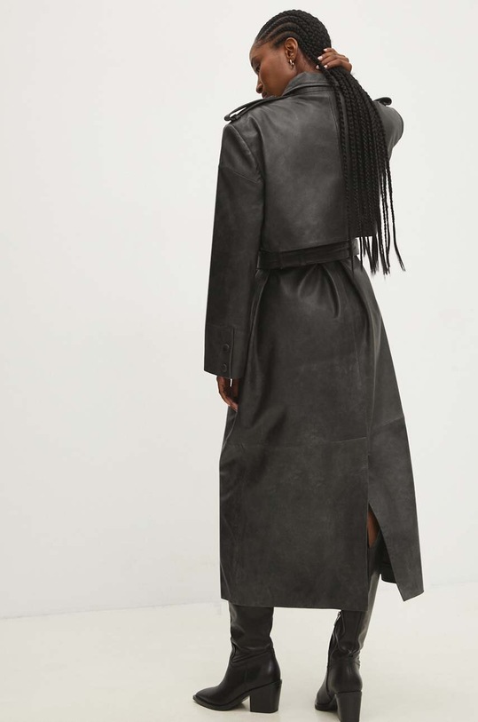 Oblečení Kožený kabát Answear.LAB WS24.KPD002 šedá