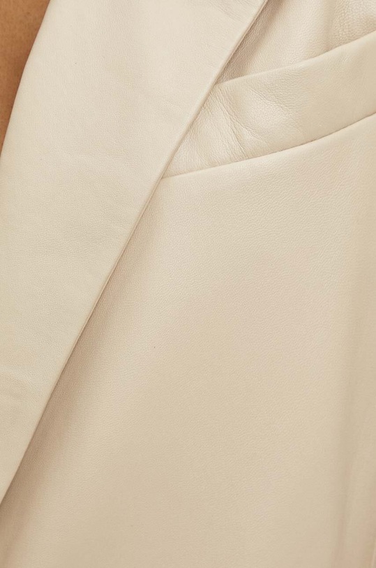 Answear.LAB marynarka skórzana WS24.KZD001 beżowy