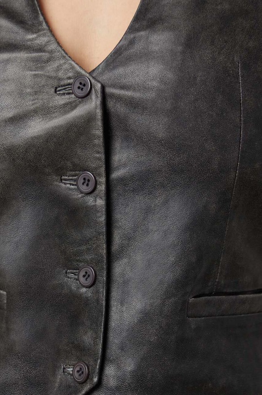 Answear Lab vestă de piele WS24.KZD002