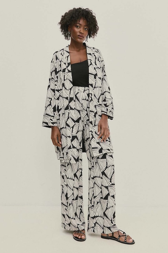 Двостороння накидка Answear.LAB чорний WS24.KZD008