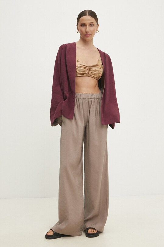 Odzież Answear Lab marynarka dwustronna WS24.KZD009 beżowy