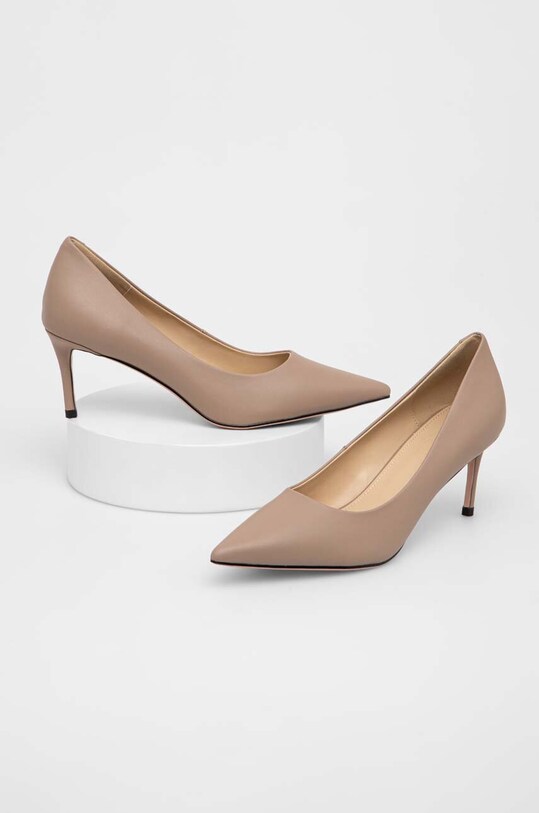 Answear Lab pantofi cu toc subțire bej LT522P.872A.cdb