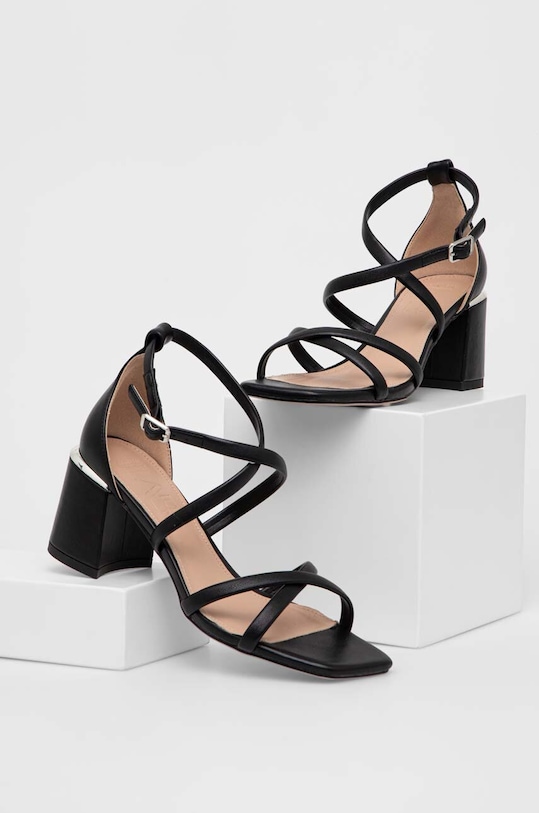 Answear Lab pantofi cu toc gros negru LT8638.17.1.cdb