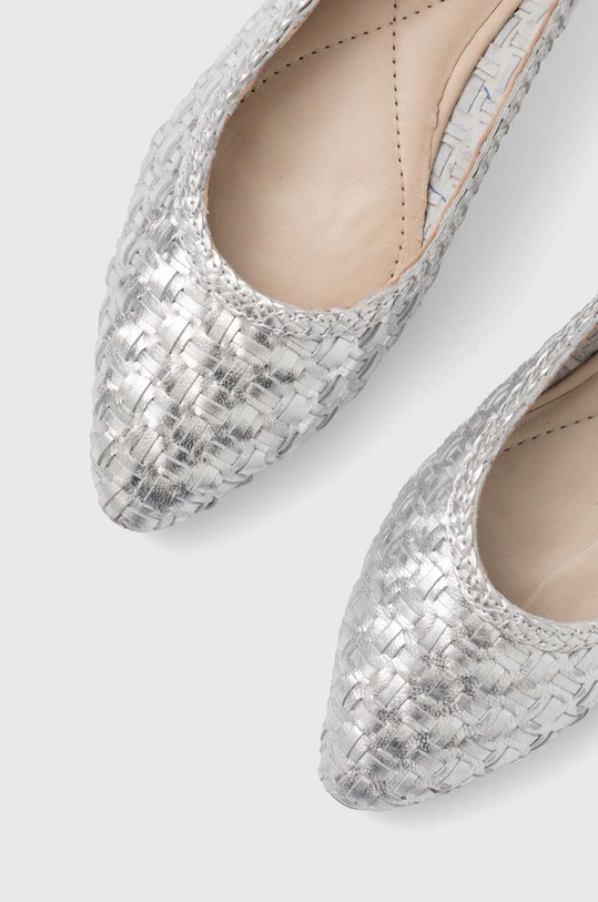 Answear.LAB baleriny skórzane srebrny AL4162.indb