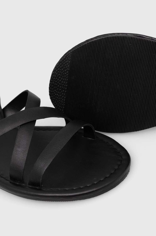 Answear Lab sandały skórzane 2023.696.indb czarny