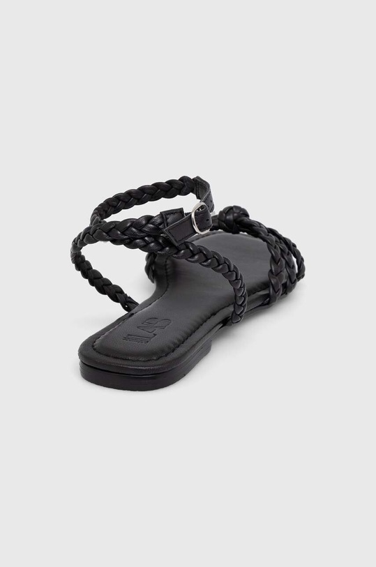 Boty Kožené sandály Answear.LAB 2023.641.indb černá