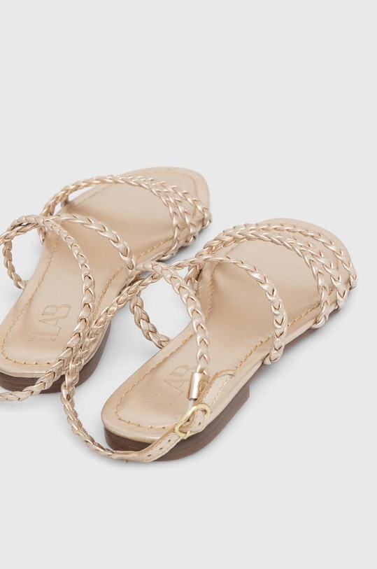 Obuwie Answear Lab sandały skórzane 2023.641.1.indb złoty