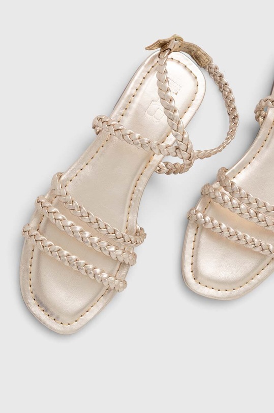 Answear Lab sandały skórzane złoty 2023.641.1.indb