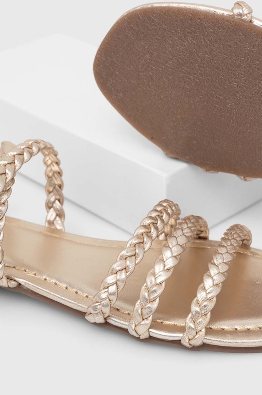 Answear Lab sandały skórzane 2023.641.1.indb złoty
