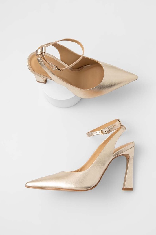 Шкіряні туфлі Answear Lab 655002.CAB01.2.bdb золотий WS24