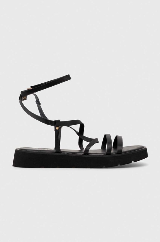Answear Lab sandale imitatie de piele negru FERN2.pdb