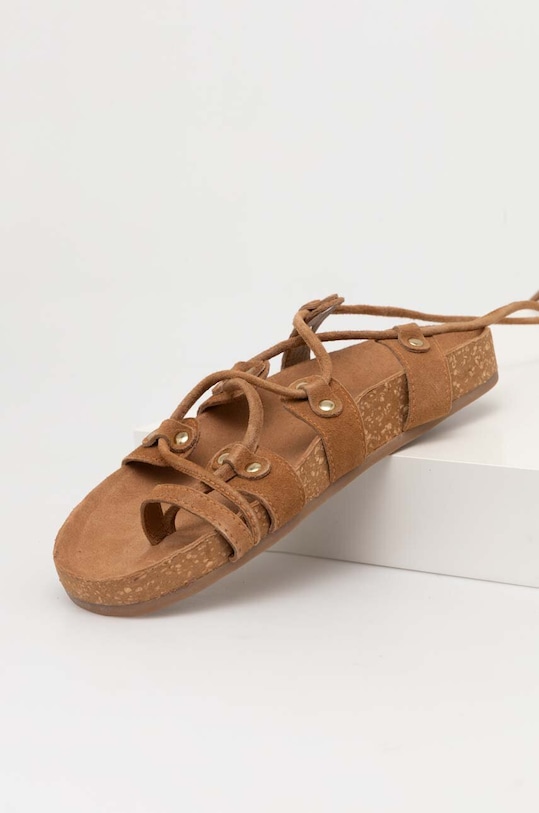 Încălțăminte Answear Lab sandale din piele intoarsa SC4054.indb maro