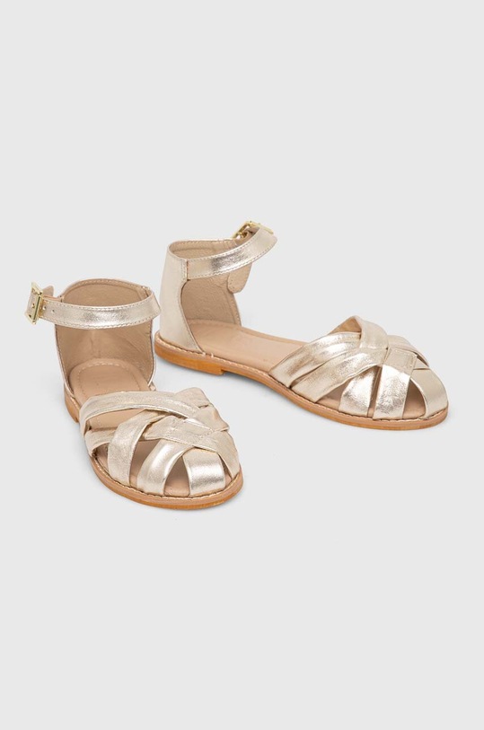 Obuwie Answear Lab baleriny skórzane SC7023.indb złoty