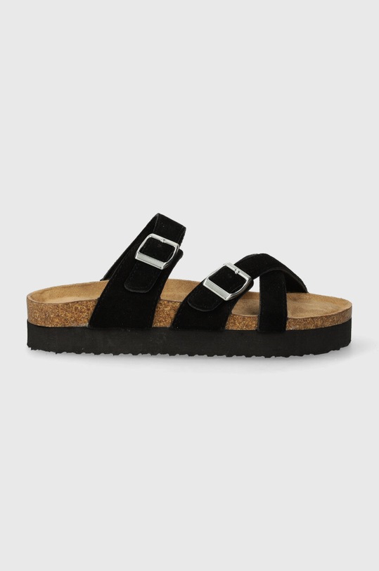 Answear Lab sandale din piele intoarsa TX230807.6.chdb negru WS24