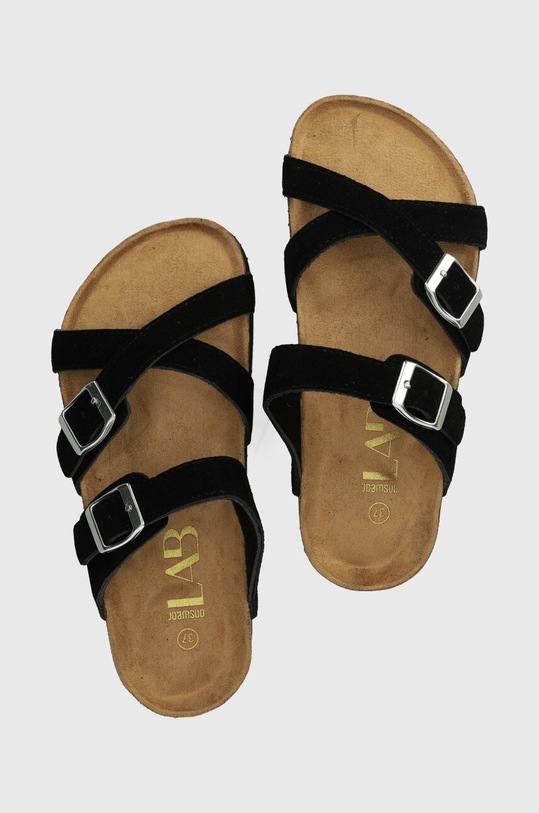 Answear Lab sandale din piele intoarsa negru TX230807.6.chdb