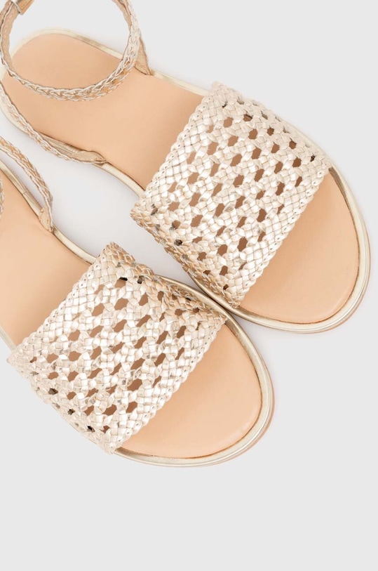 Answear Lab sandały skórzane złoty DE.4890.indb