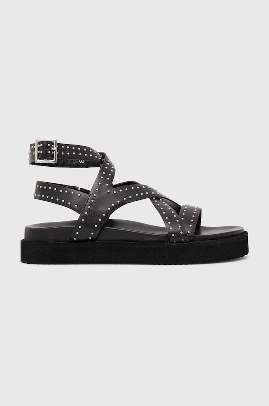 Answear Lab sandale de piele platformă negru 29344.indb