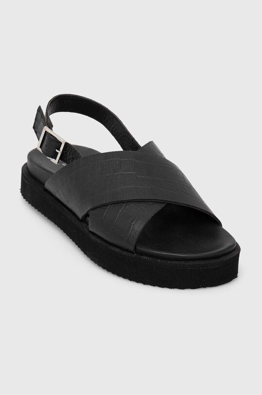Answear Lab sandale de piele 29642.indb negru WS24